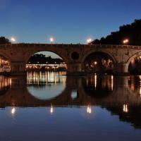 Ponte Sisto bei Nacht